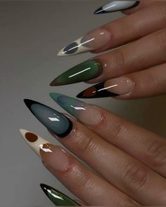 Colorful Nail Art, Classic Nails, Hot Nails, Girls Nails, Minimalist Nails, Dope Nails, How To Do Nails, Stylish Nails