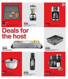 the flyer features various appliances and cooking utensils