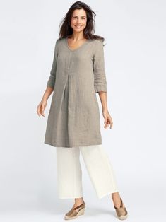 Cotton Kurti Set, Flax Clothing, Kurti Set, Cotton Kurti, Kurta With Pants, Cotton Bottoms, Kurta Designs, Churidar, Linen Dresses