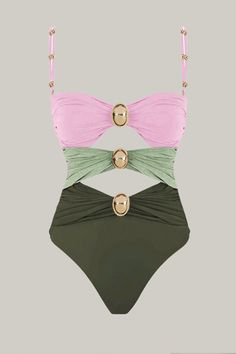 Turn heads at the beach with our Colorblock Cut-Out One-Piece Swimsuit. This sexy, plain-patterned swimsuit features eye-catching cut-out details and a flattering bikini bottom type. Designed with a wireless bra for comfort, it has spaghetti straps and a sleeveless cut for a sleek, modern look. Made from high-stretch knitted fabric, this short-length swimsuit ensures a perfect fit and ease of movement. Perfect for making a bold statement by the pool or on the sand. Composition: 80% Polyamide, 20 Pink Two Piece Swimsuit, Pink Two Piece, Swimsuit Pattern, Cut Out One Piece, Bathing Suit Covers, Cute Prom Dresses, Wireless Bra, Plus Size Shopping, Fashion Sexy