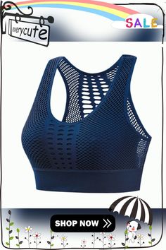 Women Tube Top Bra U Shaped Bra Sports Fitness Fashion Street Comfortable Camisole Top Seamless Racerback Sports Top, Fitted Sleeveless Mesh Sports Bra, Seamless Sleeveless Sports Bra, Breathable High Stretch Racerback Tops, Breathable Racerback Sportswear Tops, Breathable Racerback Tops Sportswear, Breathable Racerback Tops For Sportswear, Stretch Mesh Sleeveless Sports Bra, Mesh Sleeveless Sports Bra For Yoga