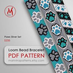 the bead bracelet pattern is designed to look like an old video game character