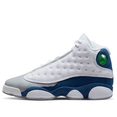 (GS) Air Jordan 13 Retro 'French Blue' DJ3003-164 (SNKR/Basketball) Blue Sporty Jordan Training Shoes, Sporty Blue Jordan Training Shoes, Sporty Blue Jordan Shoes For Training, Blue Breathable Basketball Shoes, Breathable Blue Basketball Shoes, Blue Breathable Basketball Sneakers, Blue Breathable Sneakers For Basketball, Breathable Blue Sneakers For Basketball, Blue High-top Basketball Shoes