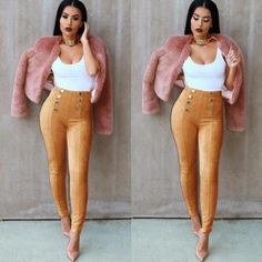 Trendy Stretch Pants For Winter, Trendy High-rise Winter Leggings, High-waist Casual Winter Leggings, Casual High-waist Winter Leggings, Casual High Waist Winter Leggings, Winter High Waist Casual Leggings, Trendy Full-length Winter Leggings, Trendy High Rise Leggings For Winter, Non-stretch Full Length Leggings For Fall