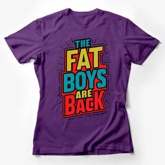 Retro Fat Boys Band T-Shirt, Vintage Inspired Graphic Tee, 80s 90s Music Fashion, Bold Text Female T-Shirt Custom graphic T-Shirt.Customize your color Black Tv Shows, Mountain Graphic Tee, Retro Pop Art, Pop Art Fashion, Pop Culture Shirts, Text Tee, Retro Graphic Tees, 90s Music, Bold Text