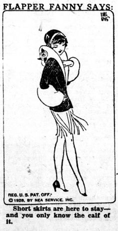 an advertisement for flapper fanny says