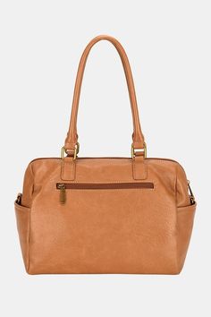 David Jones Zipper PU Leather Handbag – FITGGINS Brown Satchel With Zipper Closure, Cognac Bag With Zipper Closure For On-the-go, Cognac Everyday Satchel With Zipper Closure, Everyday Cognac Satchel With Zipper Closure, Versatile Brown Satchel With Zipper Closure, Versatile Leather Satchel With Zipper Closure, Cognac Bag With Zipper Pocket For Everyday Use, Versatile Leather Satchel With Zipper Pocket, Versatile Business Satchel With Zipper Closure