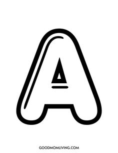 the letter a is in black and white