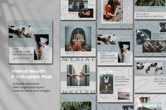 9 Instagram Template Design Mental Health, Social Media ft. mentalhealth & wellness - Envato