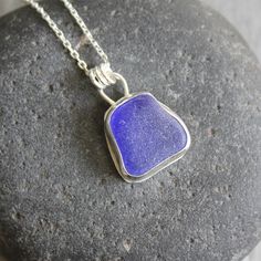 Chunky Cobalt Blue Sea Glass Necklace – AccentYourself Nickel-free Blue Sea Glass Jewelry, Handmade Blue Jewelry With Sea Glass, Handmade Blue Sea Glass Jewelry, Blue Recycled Glass Jewelry With Ocean-inspired Style, Blue Recycled Glass Jewelry, Ocean-inspired, Blue Sea Glass For Jewelry Making, Blue Recycled Glass Jewelry As Gift, Blue Recycled Glass Jewelry For Gift, Blue Ocean-inspired Recycled Glass Jewelry