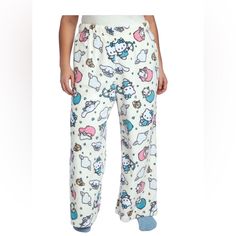 Plus Size Hello Kitty & Friends Pajama Pants, Size 2x New With Tag Cute Hello Kitty Print Loungewear Bottoms, Cute Hello Kitty Print Loungewear Pants, Cute Hello Kitty Loungewear Pants, Casual Hello Kitty Print Sleepwear Pants, Casual Hello Kitty Print Sleepwear, Casual Hello Kitty Long Pants Sleepwear, Cute Loungewear Pants With Elastic Waistband, Hello Kitty Print Long Pants Sleepwear For Loungewear, Hello Kitty Print Cotton Sleep Bottoms