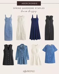 All of these denim dresses are on sale for 15% off! #LTKSpringSale #LTKsalealert Maxi Dress Outfit, Dresses Casual Fall, Denim Dresses, Fall Winter Dresses