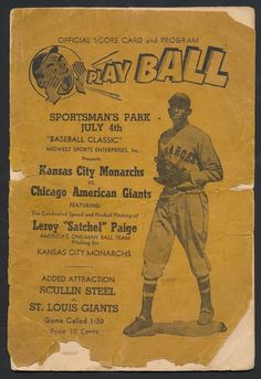 an old newspaper advertises the baseball team's play ball program, circa