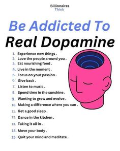 be real addicted to dopamine Health And Fitness Motivation, Best Self Help Books, Mental Health Facts, Best Health, Self Help Books