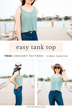 the easy tank top pattern is perfect for summer