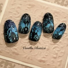 Nailart Halloween, Nail Halloween, Sculpted Gel Nails, Holloween Nails, Anime Nails, Beauty Nails Design, Goth Nails, Modern Nails, Really Cute Nails