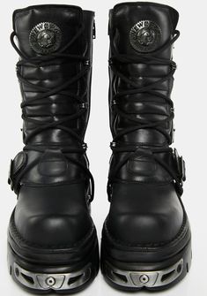 Rock Fashion, New Rock, Buckle Boots, Chunky Platform, Rock Style, Dolls Kill, Platform Shoes, Biker Boot, Lace Up Boots