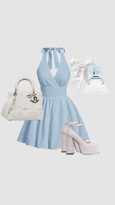 Serenity🩵✨ Cute Church Outfits, Slay Outfits, Ulzzang Fashion, Church Outfits, Perfect Wardrobe, Glam Dresses, Hoco Dresses, Date Outfits