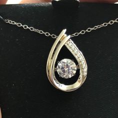 Sterling Silver White Cz Teardrop Spinner Pendant Necklace - Box Is Broken, Contents Not Affected. If You Need A Gift Box For Gift Giving Let Us Know And We Will Provide One With Your Order. Thanks! Offers And Questions Always Welcome! 3/4 Carat Center Stone With Accent Stones. 18" Chain With Spring Ring Clasp. Absolutely Stunning, Looks Just Like White Gold And Diamonds. Love This One! Jewelry Redesign, Kohls Jewelry, Box For Gift, Jewelry Pendants, Necklace Box, Jewelry Sterling Silver, Spring Rings, Diamond Pendant, Pendant Jewelry