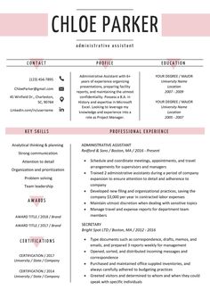 a professional resume template with pink accents