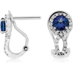 Royal 14K White Gold Tanzanite and Diamond Earrings - 1.34 Carat Total Gem Weight Tanzanite Diamond Earrings, Tanzanite Diamond, Rare Beauty, Royal Jewelry, The Dance, Jewelry Crafts, Stone Color, Timeless Elegance, Diamond Earrings