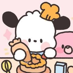 an image of a cartoon character eating food