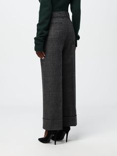 Luxury Wide Leg Pants With Belt Loops, Wide-leg Bottoms For Winter Formal, Formal Wide Leg Bottoms For Winter, Luxury Wide Leg Dress Pants, Luxury Wide-leg Dress Pants, Luxury Trousers For Fall, Luxury Tailored Wide-leg Pants, Winter Wide Leg Bottoms With Belt Loops, Luxury Wide Leg Workwear Bottoms