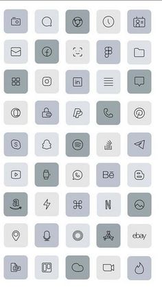 the icons are shown in gray and white, with different symbols for each type of device