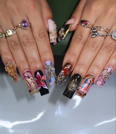 Cool Long Nails, Nails Now, Fire Nails, Bling Nails, Dream Nails