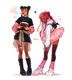 E Girl Pfp, Kunstjournal Inspiration, E Girl, Grunge Goth, Cute Art Styles, Sketchbook Art Inspiration, Cool Art Drawings, Art Block, Funky Art