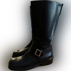 Gucci Vintage Motorcycle Style Boot!!! Mint Condition!!!! All Leather With Gold Buckle. Buckle Says Gucci On Bottom Left. Size 8; Slip On Style. No Smoking Home!!! Get Them For Fall Now! Shoes Gucci, Gucci Vintage, Motorcycle Style, Vintage Motorcycle, Moto Boots, Vintage Gucci, Mint Condition, Slip On, Buckle