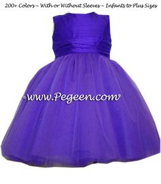 ballerina style FLOWER GIRL DRESSES with layers and layers of tulle Purple Ballerina, Purple Tulle, Flower Girl Dresses Tutu, Ballerina Style, Purple Decor