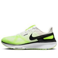 Nike Air Zoom Structure 25 Running Shoes 'White Volt' DJ7883-100 Dynamic White Low-top Running Shoes, Nike Green Sneakers For Marathon, White Low-top Marathon Sneakers, White Low-top Sneakers For Marathon, Low-top White Sneakers For Marathon, Lace-up Sneakers For Marathon, Green Sneakers With Boost Midsole For Marathon, Green Sneakers For Marathon With Boost Midsole, Green Low-top Marathon Sneakers