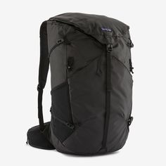 the patagon backpack is shown in black