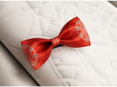 Elevate your groom or best man's attire with our intricately designed Red Asian Chinese Wedding Bow Tie, featuring a motif of oriental florals and the symbol of double happiness in the center. Our bow tie adds a traditional touch to your special day, showcasing elegance and sophistication. Elegant Red Bow For Gift, Red Bow Tie With Butterfly Knot For Gift, Elegant Red Bow Tie For Groom, Red Bow Tie For Wedding, Red Satin Bow Tie For Wedding, Red Satin Wedding Bow Tie, Double Happiness Wedding, Double Happiness Symbol, Vietnamese Wedding