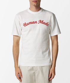 Founded in Japan, HUMAN MADE is the brainchild of NIGO®, a visionary who seamlessly blends vintage aesthetics with modern streetwear. With a nod to timeless craftsmanship and a passion for authenticity, their creations continue to captivate global audiences.Step into the freshness of Spring/Summer 2024 with the HUMAN MADE 09 Graphic T-Shirt. This short-sleeve t-shirt, perfect for the warmer months, embodies the brand's unique style with its clean design and attention to detail. Available in a cr Japanese Craftsmanship, Modern Streetwear, Human Made, Vintage Aesthetics, Vintage Americana, Comme Des Garcons Play, Tokyo Fashion, Spring Summer 2024, Make Color