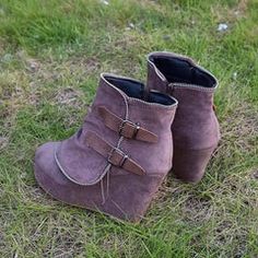 female wedge heel booties - Stylish Women's Wedge Heel Booties - Winter Platform Boots - Khaki / 7.5 - LOVEMI Casual Closed Toe Winter Wedge Boots, Casual Winter Wedge Boots With Closed Toe, Casual Winter Closed Toe Wedge Boots, Casual Wedge Heel Platform Boots For Winter, Casual Wedge Heel Boots For Winter, Casual Wedge Boots For Winter, Winter Platform Wedge Boots, Chunky Platform Ankle-high Wedge Boots For Winter, Brown High Heel Wedge Boots For Winter