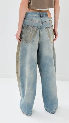 Acne Studios 2023f Fn Penicillin Jeans - Mid Blue | Editorialist Acne Studios Jeans, Acne Shop, Jeans High Waisted, Denim Pants, High Waist Jeans, Ankle Length, Stretch Denim, Acne Studios, Top Brands