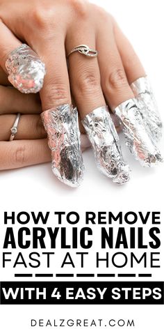 4 Steps to Remove Acrylic Nails At Home Without Damaging It How To Take Of Acrylic Nails At Home, How Do You Remove Acrylic Nails At Home, Diy Remove Acrylic Nails At Home, Soaking Off Acrylic Nails At Home, Taking Acrylic Nails Off At Home, Taking Acrylic Nails Off, Fastest Way To Remove Acrylic Nails, How To Take Off Acrylics At Home, How To Get Your Acrylic Nails Off