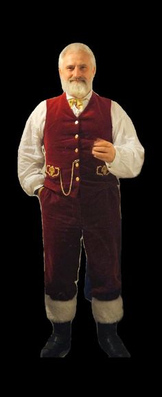 Deluxe Handmade Ruby Red Velvet Santa Trousers With Fly Front, Elastic Back, Braces Buttons and Belt Loops - Etsy Santa Claus Outfit, Santa Belt, Professional Costumes, Santa Belts, Santa Costume, Velvet Trousers, Nov 2, Cotton Velvet, Mens Costumes