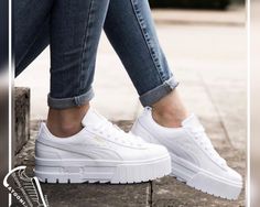 Puma Shoes Women White, Tennis Nike, Cash App Flips, Puma Outfit, Tennis Aesthetic