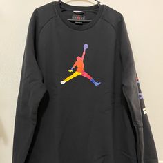 Brand New With Never Been Used Size 2xl This Is A Sample And Very Rare Air Jordan Sweatshirt Jordan Sweatshirt, Jordan Shirts, Jordan Black, Black Sweatshirt, Jordans For Men, Very Rare, Air Jordan, Air Jordans, Jordan