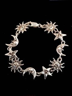 Whimsigothic Jewelry, Whimsigoth Jewelry, Celestial Bracelet, Designer Jewelery, Sun Jewelry, Jewelry Star, Celestial Jewelry