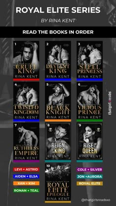 the royal series by rina kent is available for purchase on e - books in order