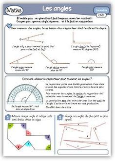 a poster with instructions on how to use the angles and lines in math worksheet