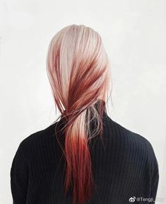 White Hair With Red Tips, Red Hair Tips, Color In Hair, Photo Hair, Hair Color Crazy, White Blood, Dress Hairstyles, Dye My Hair, Hair Dye Colors