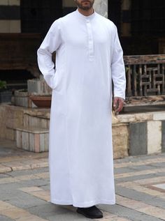 Pleated Arms Thobe Kanzu Wear, Chest Opening, Midnight Navy, Mens Casual, Clothing Styles, Color Swatches, Mens Clothing, Measurement Length, Body Size