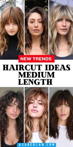 Haircuts For Semi Wavy Hair, Haircuts For Medium Hair Side Part, Trendy Female Haircuts, In Style Hair 2024, Medium Hair Cuts No Layers, Modern Medium Length Haircut, Side Part Haircuts Women, Haircuts For 2024, 2024 Womens Haircuts