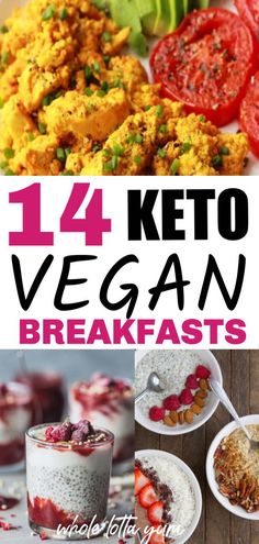 14 keto vegan breakfast recipes that'll help you follow a vegan diet yet also get the benefits of a keto diet too! These easy vegan keto breakfasts give you a 2 week vegan breakfast meal plan. Vegan Keto Breakfast, Smoothie Bowl Vegan, Keto Quiche, Desayuno Keto, Keto Breakfasts, Keto Breakfast Recipes, Vegan Keto Recipes, Vegan Breakfasts, Breakfast Low Carb