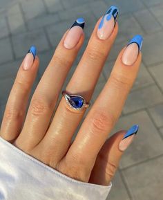 Lilac Nails, Blue Nail, Chic Nails, Dope Nails, Short Acrylic Nails, Best Acrylic Nails, Cute Acrylic Nails